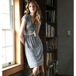 Anthropologie Deletta Wavering Grid dress S